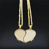 Mother Daughter Heart Necklaces Family Stainless Steel Charm Jewelry