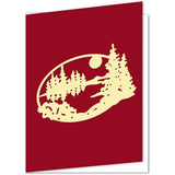 2pcs Mountain Forest Lake Cut Dies for Scrapbooking Cards Making Album