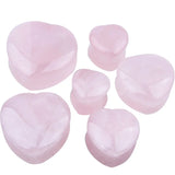 2pcs Pinky Stone Ear Plugs Gauges Flesh Tunnel Piercing Jewelry