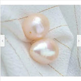2pcs AAAA South Sea Loose Pearl 14.5mmx11mm Full Drilled