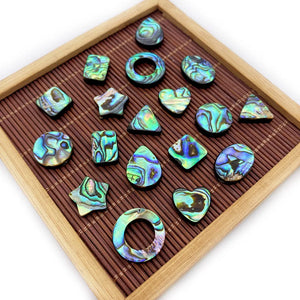 2pcs Abalone Shell Beads Various Shapes for DIY Necklace Making