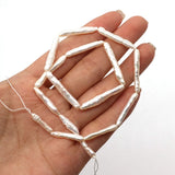 2pcs Freshwater Baroque Pearl Toothpick Pendant