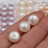 2pcs Freshwater Pearl 2.5-13mm Half Hole Earring Beads for Jewelry Making DIY