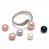 2pcs Freshwater Pearl 2.5-13mm Half Hole Earring Beads for Jewelry Making DIY