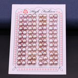 2pcs Freshwater Pearl 2.5-13mm Half Hole Earring Beads for Jewelry Making DIY