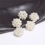 2pcs Freshwater Pearls Flower Ball Baroque Beads Charm For Jewelry Making