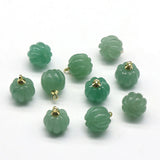 2pcs Stone Green Aventurines Rose Quartzs Yellow Jades Pendant