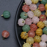 2pcs Stone Green Aventurines Rose Quartzs Yellow Jades Pendant
