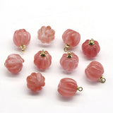 2pcs Stone Green Aventurines Rose Quartzs Yellow Jades Pendant