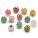 2pcs Stone Green Aventurines Rose Quartzs Yellow Jades Pendant
