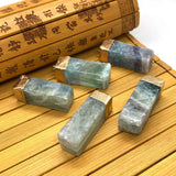 2pcs Green Crystal Pendant Green Fluorite DIY Necklace Jewelry