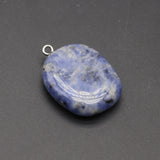 2pcs Amethyst Quartz Tiger Eye Square Stone Charms