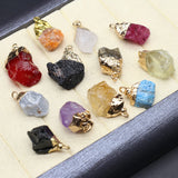 Natural Stone Pendant Irregular Quartz Healing Crystals Charms