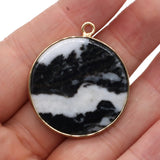 2pcs Labradorite Aventurine Charms Pendants for Necklace Earrings