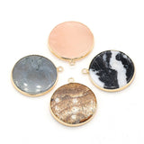 2pcs Labradorite Aventurine Charms Pendants for Necklace Earrings