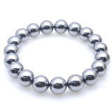 2pcs Natural Stone Terahertz Bead Bracelet Men Women Magnet Bracelets