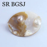 2pcs Pearl Oyster For Jewelry Pendant DIY Mother Of Pearl