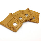 2pcs Patchwork Faux Leather Thimble Finger Sets - DIY Sewing Tools