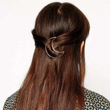 2pcs Metal Moon Hair Clips for Women