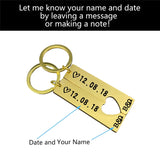 2pcs Name Keychain On the Phone Personalized Gift Couples Keychain