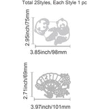 2pcs Metal Cutting Dies Chinese Style Stencils for DIY Scrapbook Christmas Cards