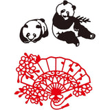 2pcs Metal Cutting Dies Chinese Style Stencils for DIY Scrapbook Christmas Cards