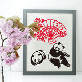 2pcs Metal Cutting Dies Chinese Style Stencils for DIY Scrapbook Christmas Cards