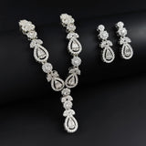 2pcs Pear Bridal Jewelry Set for Women Anniversary Gift J8018