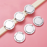 2pcs Foldable Round Blank Crystal Handbag Bag Hook