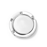 2pcs Foldable Round Blank Crystal Handbag Bag Hook