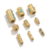 2pcs Gold-Plated Stainless Steel Tube Beads for Jewelry Making DIY