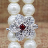 2pcs Rhinestone Gold/Silver Plated Clasps 1.5cm Toggle Clip for DIY Jewelry
