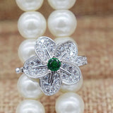 2pcs Rhinestone Gold/Silver Plated Clasps 1.5cm Toggle Clip for DIY Jewelry