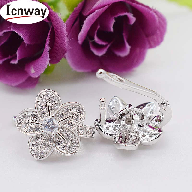 2pcs Rhinestone Gold/Silver Plated Clasps 1.5cm Toggle Clip for DIY Jewelry