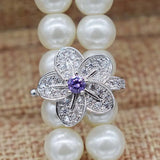 2pcs Rhinestone Gold/Silver Plated Clasps 1.5cm Toggle Clip for DIY Jewelry