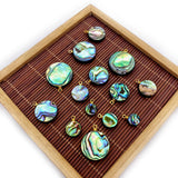 2pcs Abalone Shell Pendant for DIY Necklace Ladies Wedding Jewelry
