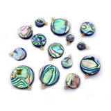 2pcs Abalone Shell Pendant for DIY Necklace Ladies Wedding Jewelry