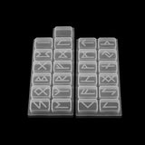2pcs Runes Character Silicone Molds for DIY Jewelry Making Findings