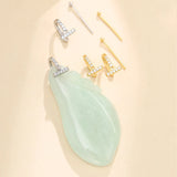 2pcs S925 Sterling Silver Pendant Buckle Jade Clip Buckle DIY Pendant Clasp