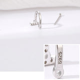 2pcs S925 Sterling Silver Pendant Buckle Jade Clip Buckle DIY Pendant Clasp
