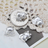 2pcs S999 Fine Silver Pendant - Luck Coin Cat Bead