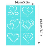 2pcs Deer Pattern Silk Screen Printing Stencil Transfers
