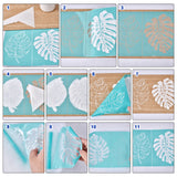 2pcs Deer Pattern Silk Screen Printing Stencil Transfers