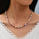 Cartoon Clay Beads Necklace Bracelet Set for Kids Party Gift