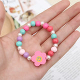 2pcs/Set Wood Beads Animal Pattern Jewelry for Kids Birthday Gift