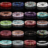 2pcs Natural Stone Green Olive Burma Jades Bracelet Beads Men Women 6 8mm