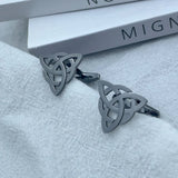 Women's Stainless Steel Celtic Cufflinks - Shirt Cuff Links