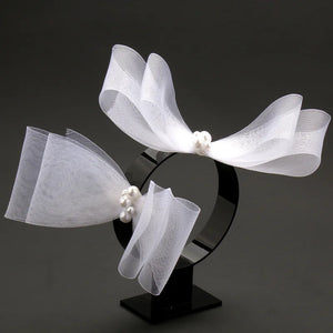 2pcs/Set Wedding Hair Clips Bow Bridal Headdress Prom Bride Barrettes Headwear