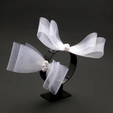 2pcs/Set Wedding Hair Clips Bow Bridal Headdress Prom Bride Barrettes Headwear