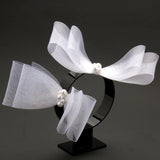 2pcs/Set Wedding Hair Clips Bow Bridal Headdress Prom Bride Barrettes Headwear